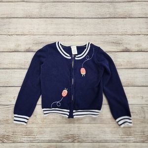 Gymboree Blue Lady‎ Bug Zippered Sweater